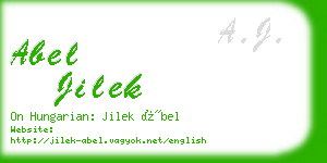 abel jilek business card